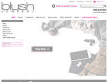 Tablet Screenshot of blushjewelry.com